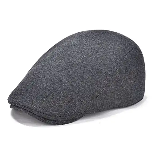 Men's Cotton Pageboy Hat (Dark Grey)